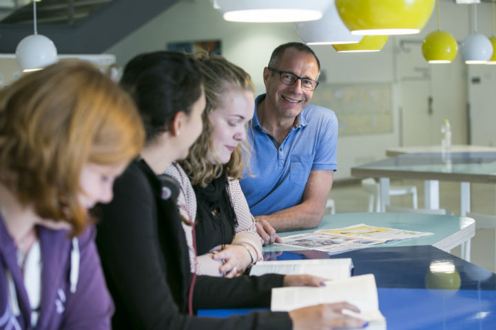 Students and teacher