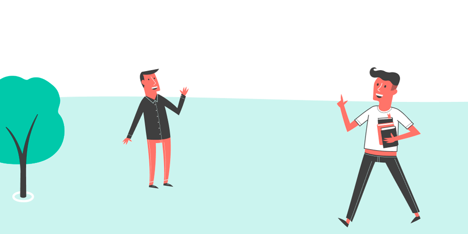 grafik af to personer