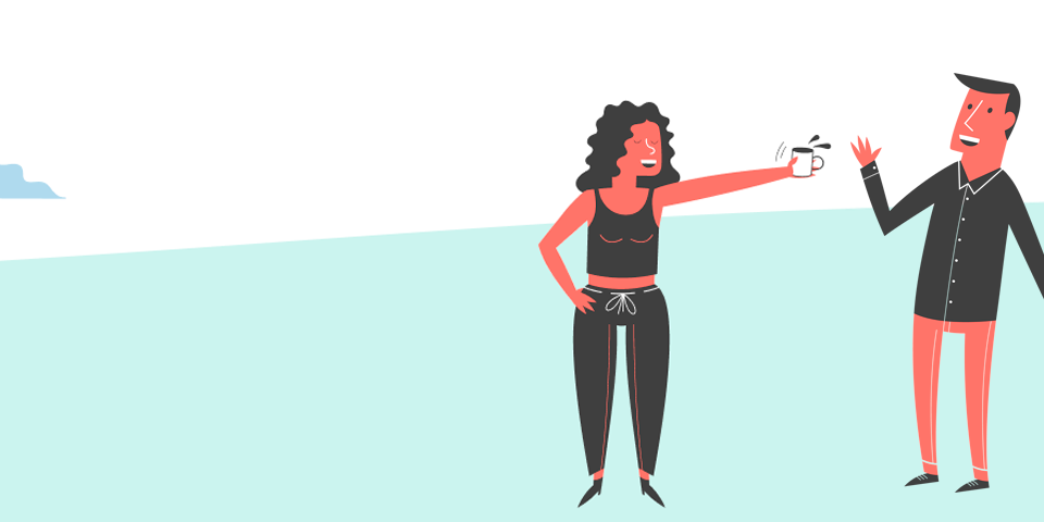 grafik af to personer