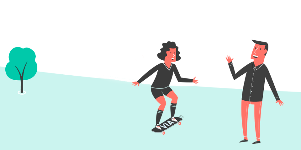 grafik af to personer