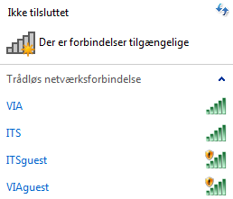 Trådløsnetværk opkobling