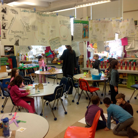 Billede af skoleklasse i Ontario