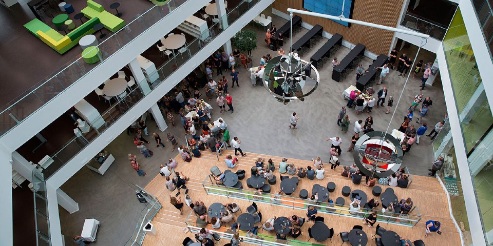 studerende på campus Aarhus C