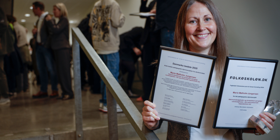 Marie fra prisoverrækkelsen