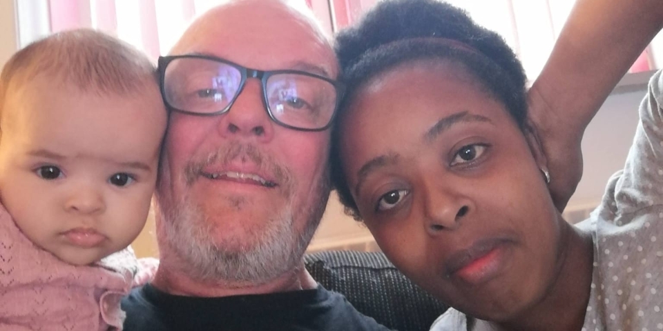 Grace Wanjiru Lai med familien