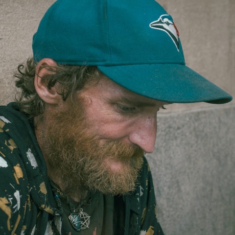 Billede af hjemløs mand